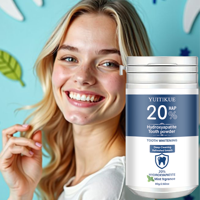 Teeth Whitening Remedies - Yuitikue 20% Hydroxyapatite Tooth Powder, Mint