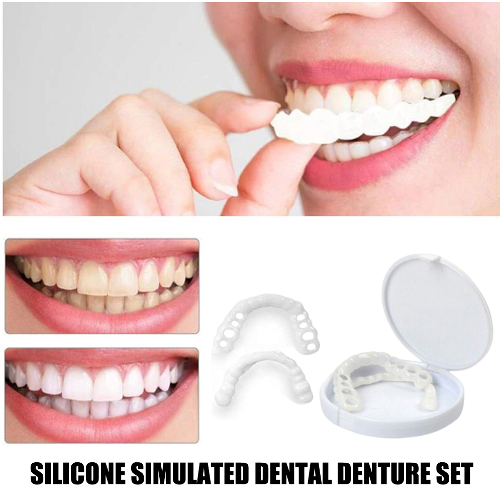 Teeth Whitening Usa - Silicone Denture Set Fit Temporary Orthodontic