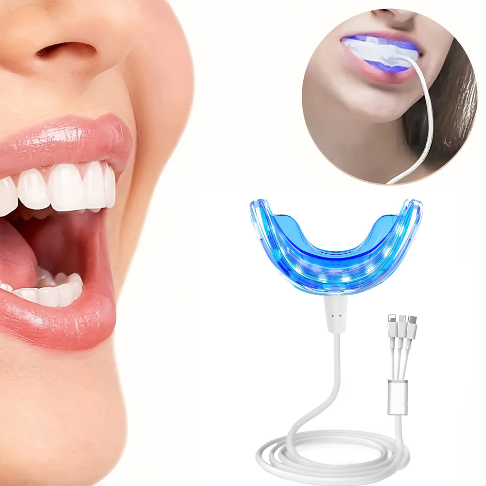 Teeth Whitening Remedies - Portable Teeth Whitening Lamp with Enhanced