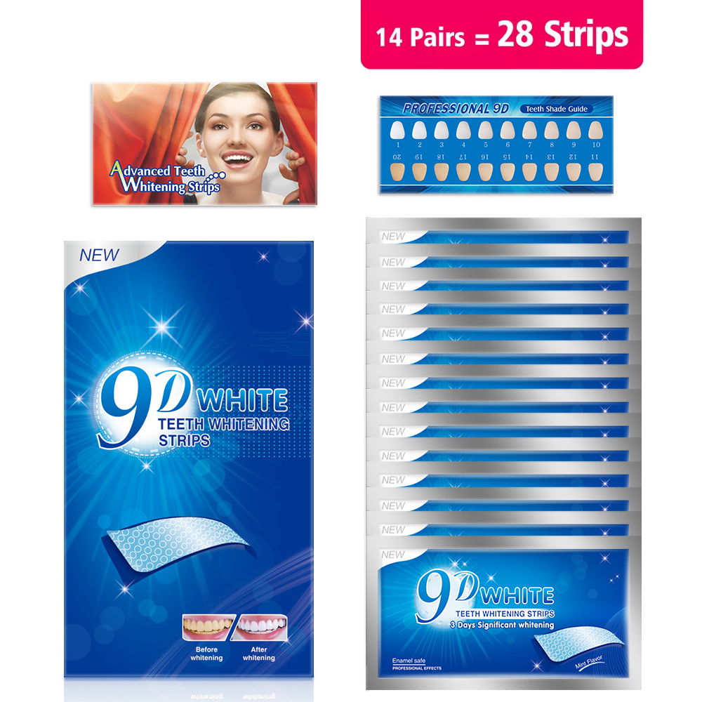 Fast Acting 3D 5D 9D Teeth Whi - Whitening Strip 3D reseña y precio