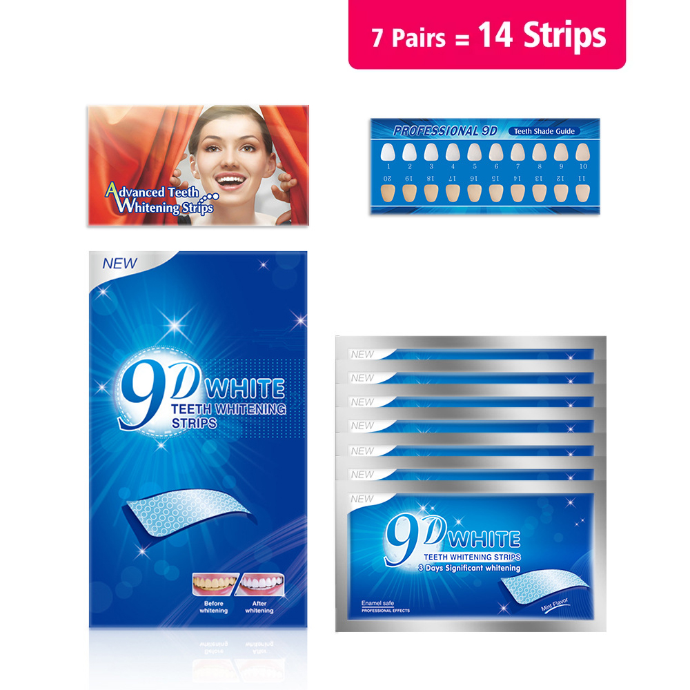 Fast Acting 3D 5D 9D Teeth Whi - Whitening Strip 3D reseña y precio
