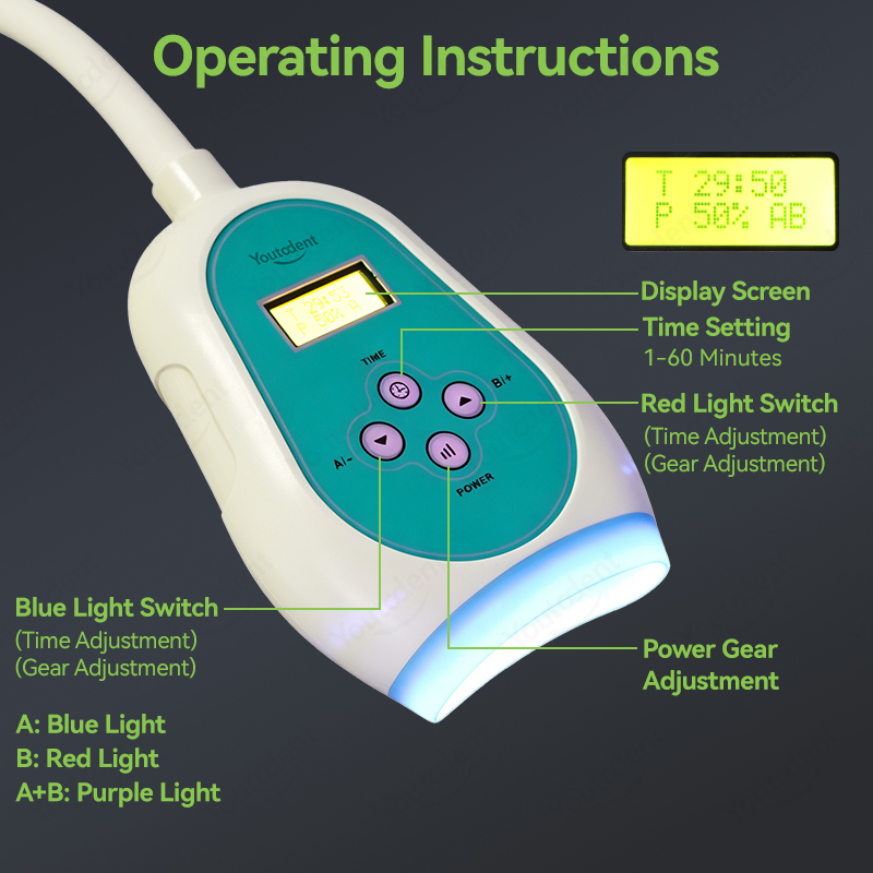 50W Dental Touch Screen 3 Colo - Teeth Whitening Usa reseña y precio