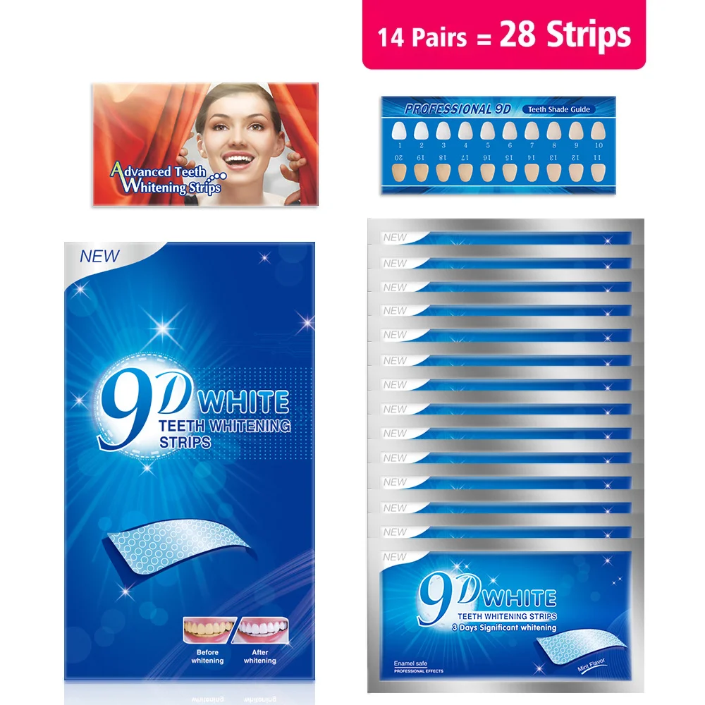 Fast Acting 3D 5D 9D Teeth Whi - Whitening Strip 3D reseña y precio