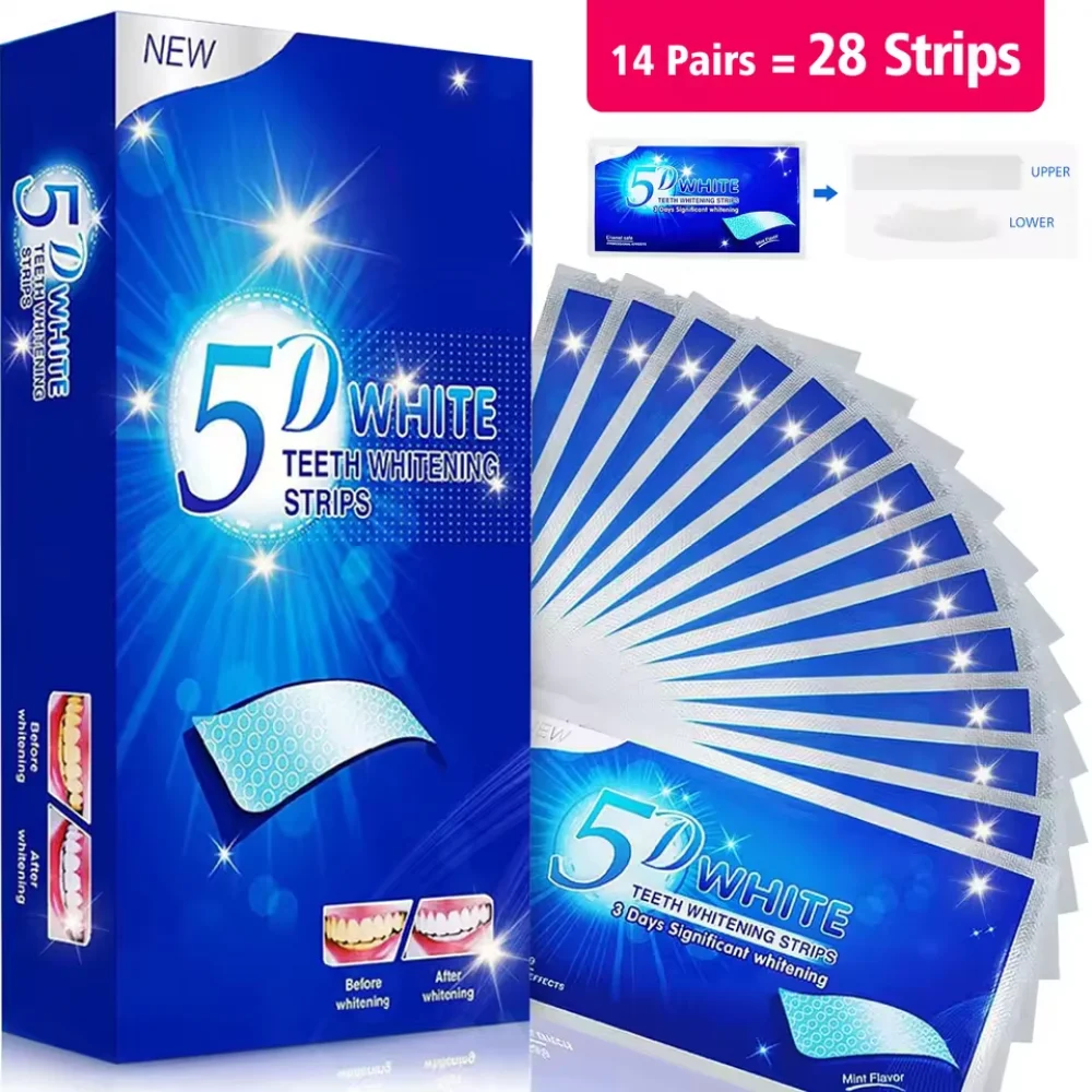 Fast Acting 3D 5D 9D Teeth Whi - Whitening Strip 3D reseña y precio