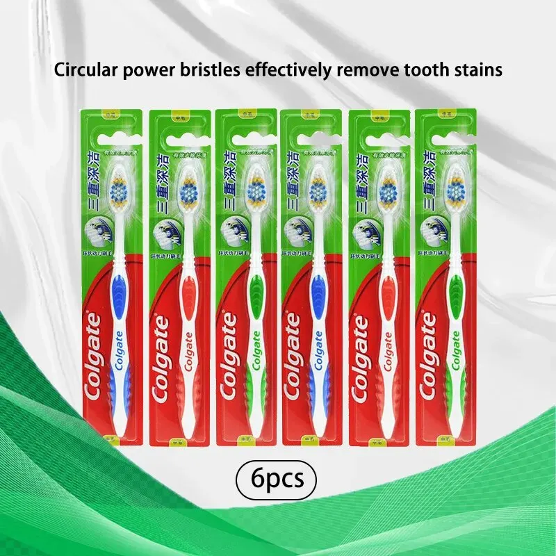 Colgate 6pcs Adult Soft Bristl - Teeth Whitening In Office reseña y precio