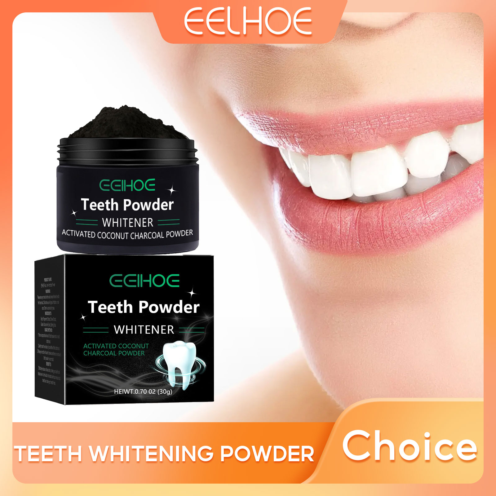 EELHOE Charcoal Powder for Tee - Teeth Whitening Charcoal Powder reseña y precio
