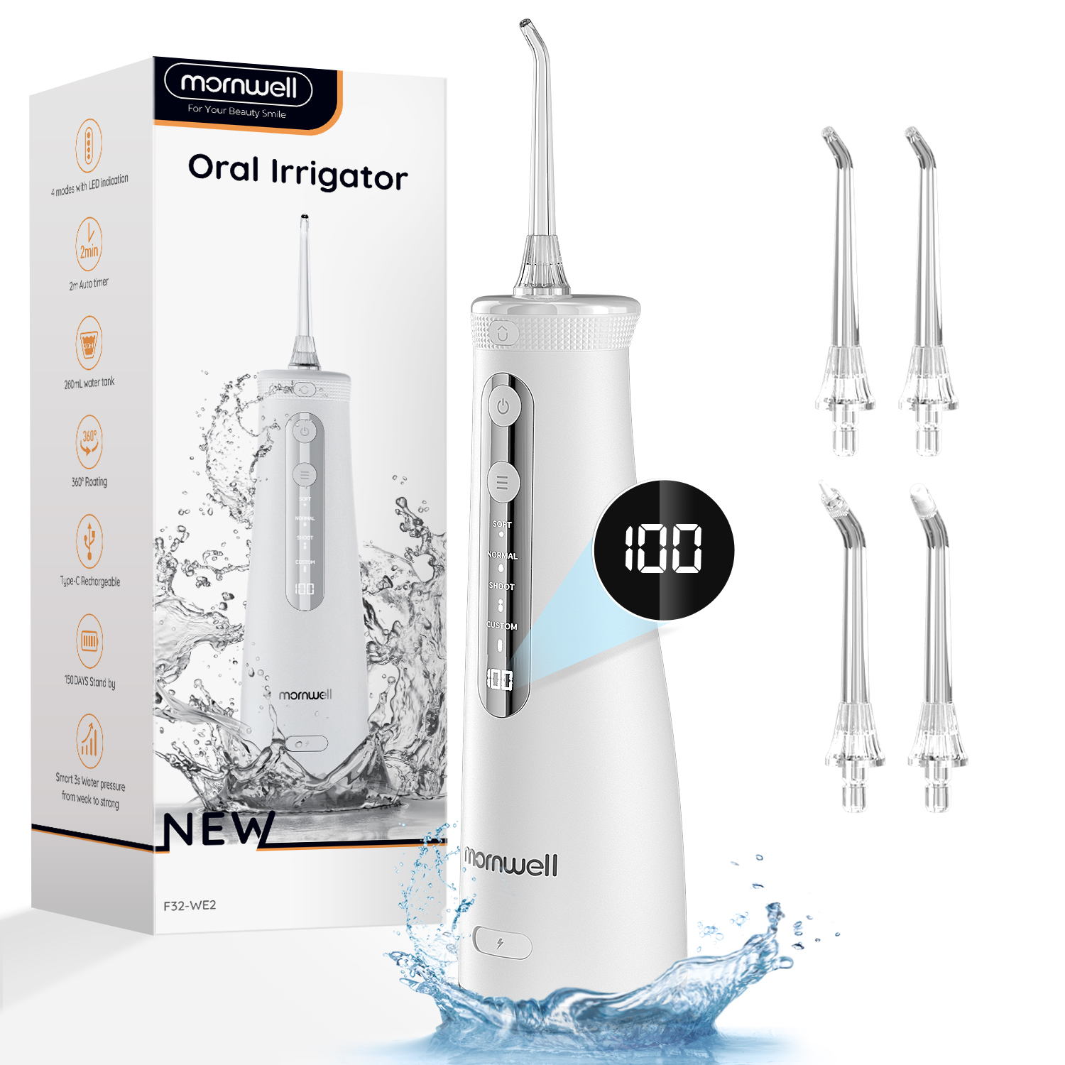 Mornwell 5032 Water Floss Soni - Teeth Whitening In Office reseña y precio