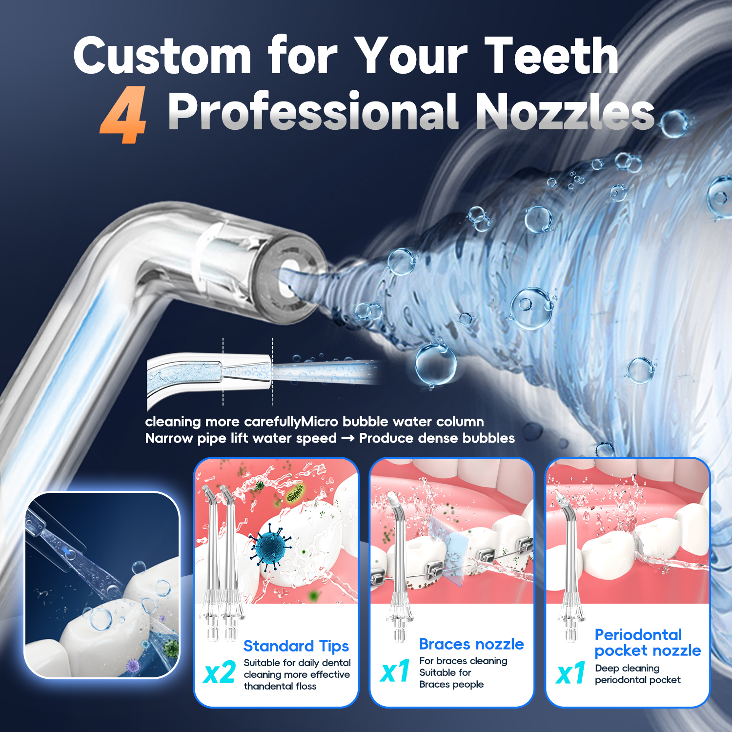 Mornwell 5032 Water Floss Soni - Teeth Whitening In Office reseña y precio