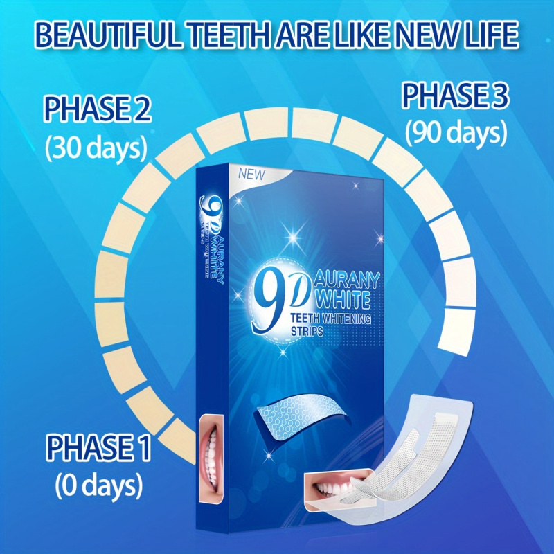 21 Pairs of 9D Aurany White Te - Teeth Whitening Remedies reseña y precio