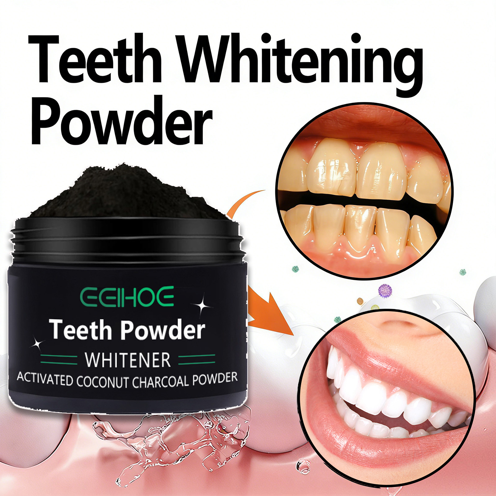 Natural Teeth Whitening Powder - Teeth Whitening Charcoal Powder reseña y precio
