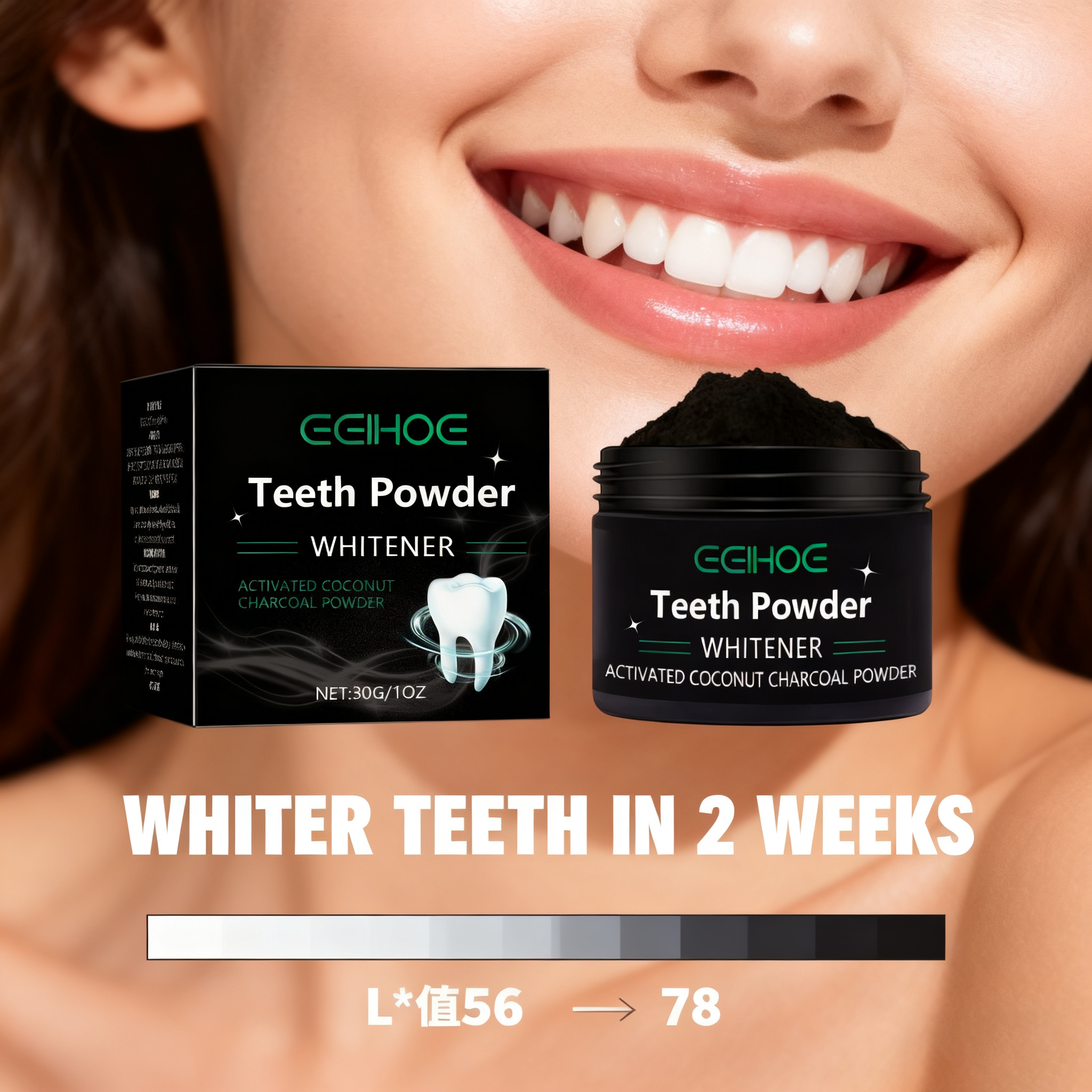 Natural Teeth Whitening Powder - Teeth Whitening Charcoal Powder reseña y precio