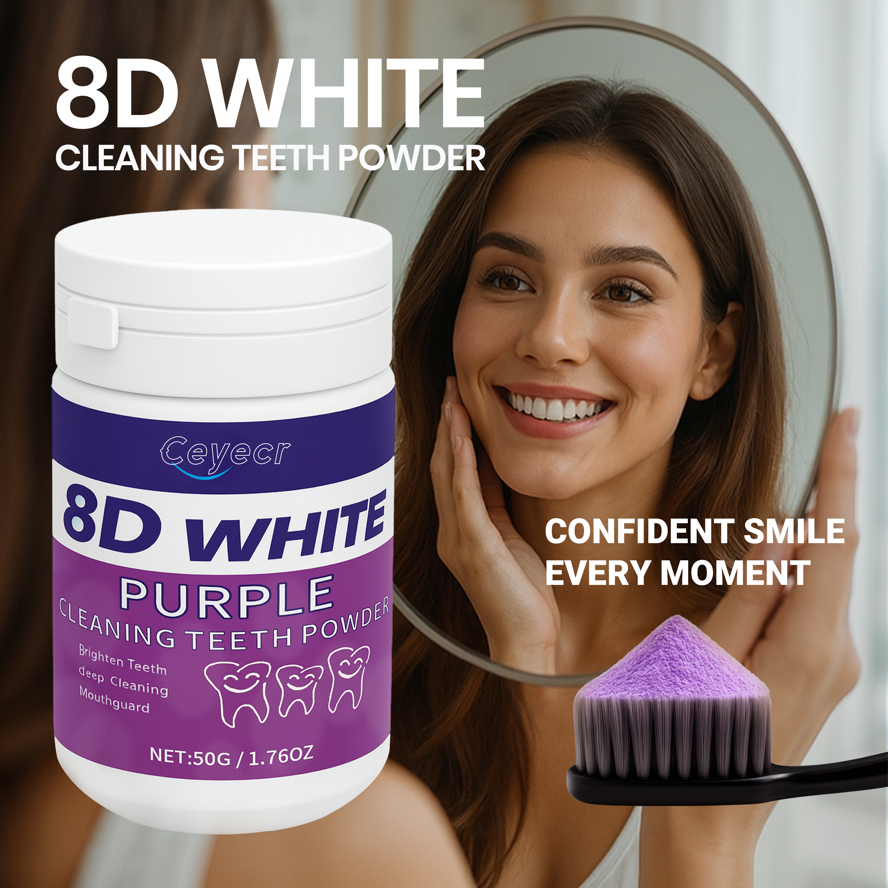 8D white Teeth Whitening Powde - Teeth Whitening Remedies reseña y precio
