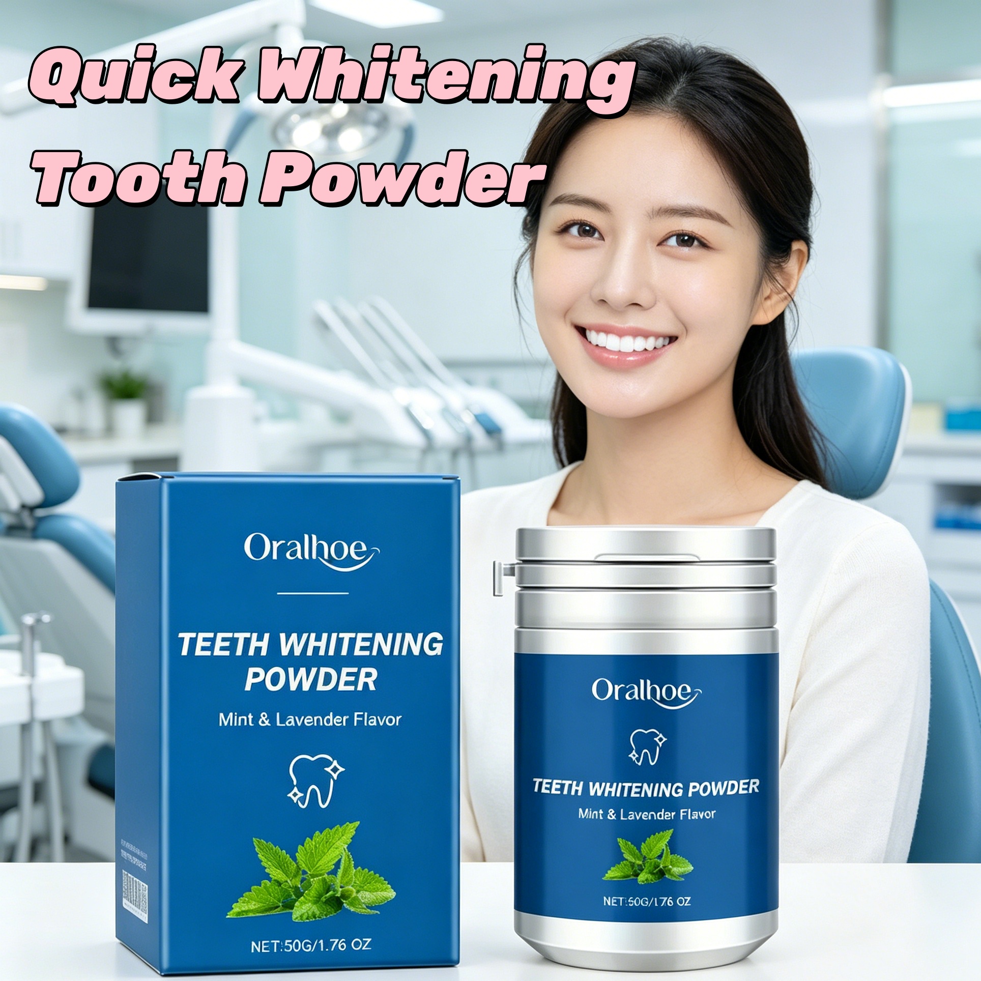 ORALHOE Pearl Essence Teeth Wh - Teeth Whitening Charcoal Powder reseña y precio
