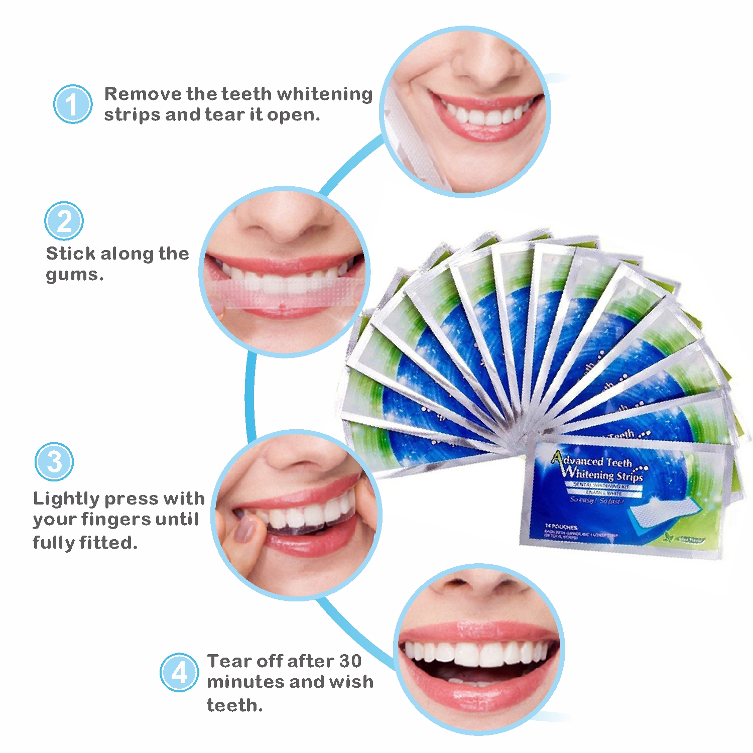 14/28pcs 3D Teeth Whitening St - Whitening Strip 3D reseña y precio
