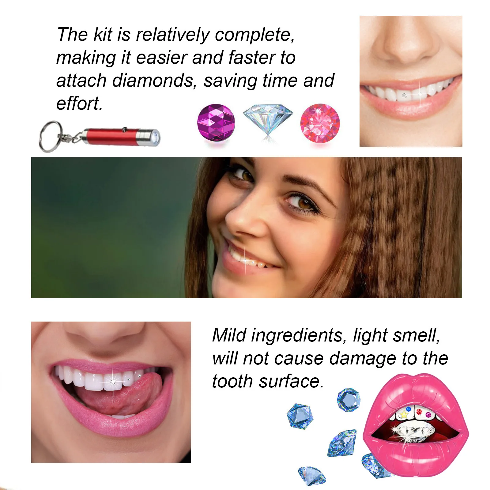 Tooth Jewelry Kit DIY Clear Pr - Teeth Whitening Usa reseña y precio