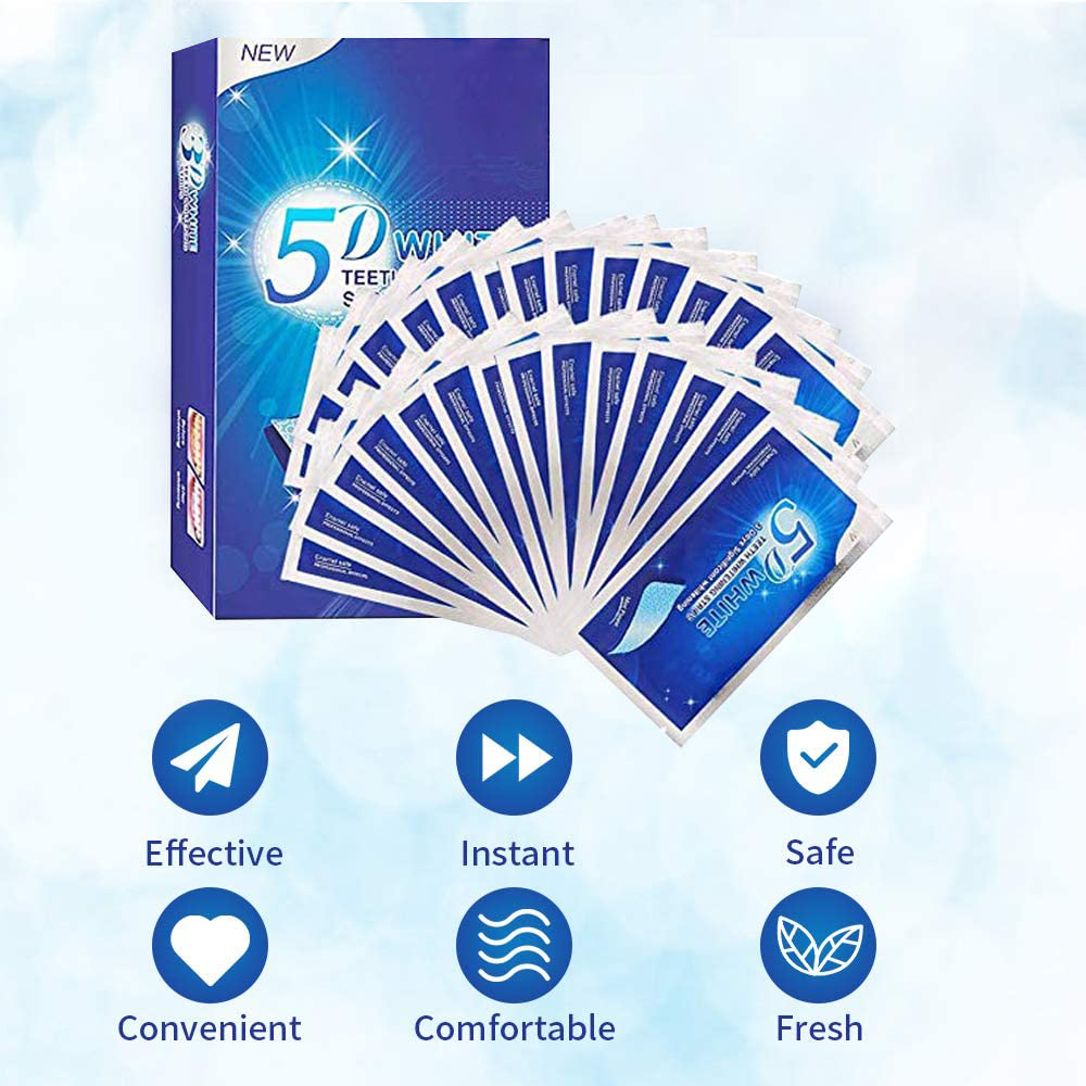 5D White Teeth Whitening Strip - Teeth Whitening In Office reseña y precio