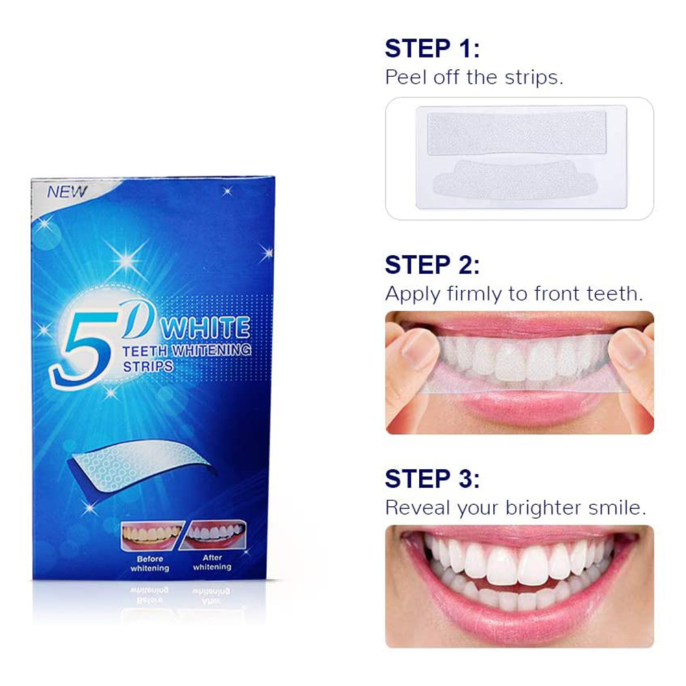 5D White Teeth Whitening Strip - Teeth Whitening In Office reseña y precio