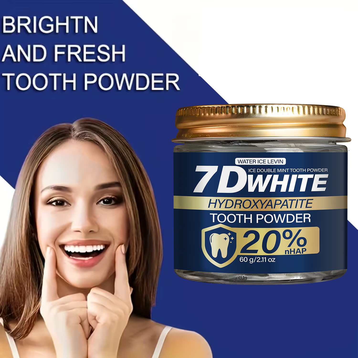 Hydroxyapatite Tooth Powder 60 - Teeth Whitening Charcoal Powder reseña y precio