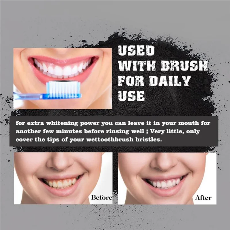 Food Grade Teeth Powder Charco - Teeth Whitening Charcoal Powder reseña y precio