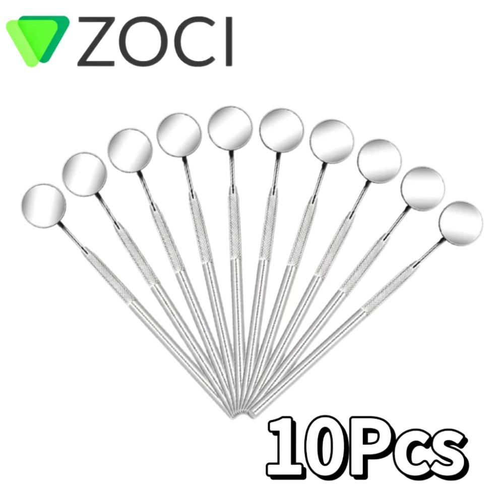10 Pieces Dental Mirror Stainl - Teeth Whitening Lab reseña y precio