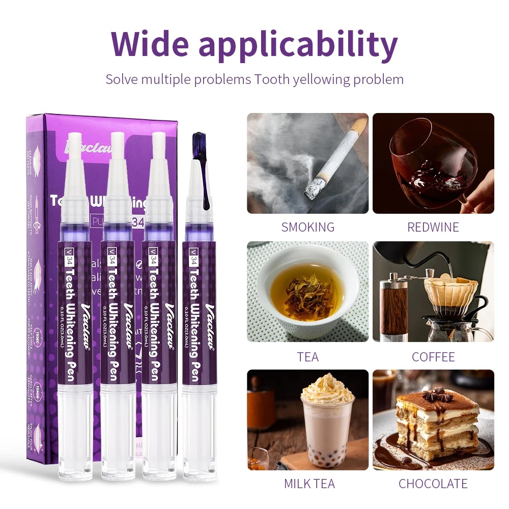 Vaclav V34 Purple teeth whiten - Teeth Whitening Remedies reseña y precio