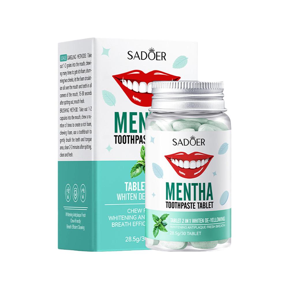 Mint Solid Toothpaste Tablets  - Teeth Whitening Remedies reseña y precio